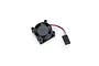 A black 25x25mm cooling fan for an ARRMA ESC with a short red and black wire ending in a two-pin connector.
