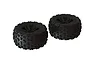 ARRMA 3.8" KRATON DBoots Copperhead MT Tyres on Black Rims - Glued Wheels 2Pcs ARA550059