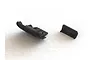 ARRMA front and rear bumper set for RC vehicles, featuring black molded plastic components with the ARRMA logo embossed on the larger bumper.