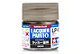 A 10ml glass jar of Tamiya LP-67 Smoke lacquer paint with a translucent grey screw-top lid against a white background.