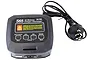 SkyRC S65 AC Balance Charger/Discharger with Australian power plug, featuring a black plastic housing and four control buttons.