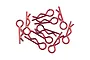 Yeah Racing 1/10 1/8 Laser Red Body Pins 10Pcs YA-0594RD