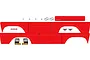 Traxxas TRX-4 Bronco Red Sticker Decal Sheet 8078R