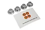 Traxxas TRX-4 Chrome Wheel Centre Caps 4Pcs 8164