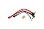 Yeah Racing 2S 7.4v LiPo Battery Charging Lead w/ Deans Plug & 4mm, 5mm Angled Bullet Plugs WPT-0130