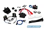 Traxxas TRX-4 Chevrolet K5 Blazer LED light kit components including circuit boards, wiring harnesses, power module, and mounting hardware on a white background.