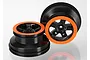 Traxxas 2.2/3.0" Black/Orange Rims 2Pcs 5868X