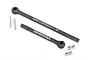 Traxxas TRX-4 heavy duty steel axle shafts with drive pins and cross pins on a white background.