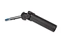 Traxxas Extreme Heavy Duty rear outer drive shaft assembly featuring a black composite housing and a silver metal stub axle with blue thread locker.