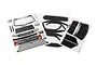 Three sheets of Traxxas TRX-4 Sport RC body decals featuring window trims, grilles, lights, and fender flares on a white background.