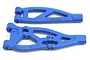 A pair of blue RPM RC suspension arms for Kraton, Talion, and Outcast models, shown against a white background.