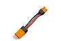 Spektrum IC5 male to IC3 female battery adapter cable with 100mm wire length.