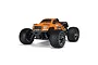ARRMA Granite 4x4 BLX 3S RC monster truck in orange and black, featuring large off-road tires and a detailed truck body.