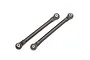Two black Traxxas turnbuckles with rod ends and metal pivot balls, shown against a plain white background.