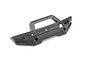 A black plastic front bumper for a Traxxas Maxx RC truck, featuring an integrated LED light mount.