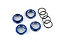 Traxxas Blue Aluminium GT-Maxx Shock Adjusting Nuts w/ O-Rings 8968X