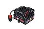 ARRMA BLX 185A brushless electronic speed controller with integrated cooling fan and power switch.