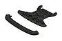 ARRMA front bumper and splitter mount set for RC vehicles, featuring a curved black plastic bumper and a flat, honeycomb-patterned mounting plate.