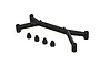 ARRMA roll cage support set including a Y-shaped black plastic brace and four small cylindrical spacers on a white background.