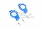 GPM Blue Aluminium Maxx 4S Left & Right Front Hub Carriers 2Pcs TXMS019-B