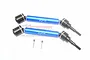 GPM Blue Hardened Steel Front/Rear CVD Driveshafts 2Pcs TXMS123F/RSA-B