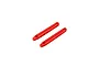 Two red plastic roof rail components for an ARRMA RC vehicle, shown on a white background.