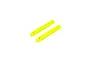 Two bright yellow ARRMA RC roof rail parts shown against a plain white background.