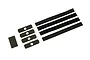A set of ARRMA body cushion pads and hook and loop mounting strips for RC vehicles, displayed on a white background.