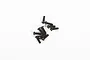 A small pile of ten black metal button head screws for RC models on a white background.