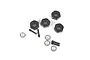 Axial 12mm Black Aluminium Wheel Hexes 4Pcs w/ Hardware AXI232018