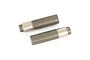 Two threaded metal RC shock bodies for Axial suspension, shown against a plain white background.