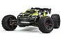 ARRMA Kraton 8S BLX 1/5 scale RC truggy in green and black livery, viewed from a front three-quarter angle against a white background.