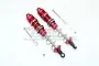 GPM Red Aluminium ARRMA Kraton, Outcast Complete 135mm Adjustable Shocks w/ Mounting Hardware MAK135RA-R-S-BEBK