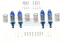GPM Aluminium LCG Front & Rear Shock Set 4Pcs - Blue RUS47580FR-B-GD-BEBK