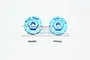 GPM Blue Aluminium Traxxas Rustler 4x4 12mm (+2mm Off-Set) Wheel Hex 2Pcs RUS4010+2MM-B