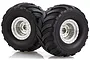 HSP 2.2" Crusher Off Road Tyres on Chrome Rims - Wheels 2Pcs 11215B