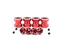 Yeah Racing Red Aluminium 12mm Hex Adaptors 15mm Off-Set 4Pcs w/ Hardware WA-023RD