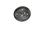 A dark grey metal 40T differential ring gear for a Losi RC vehicle, shown against a plain white background.