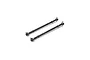 Two black metal RC rear drive shafts with 5mm pins for Losi DBXL-E 2.0, shown against a plain white background.