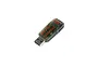 Spektrum WS2000 wireless simulator USB dongle with a translucent grey plastic casing and orange branding.