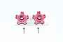 GPM Red Aluminium ARRMA Limitless & Infraction Clawed Wheel Hexs 2Pcs w/ +6mm Off-Set & Grub Screws MAI010+6MM-R