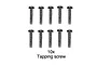 Tamiya 2x8mm Coarse Thread Button Head Screws 10Pcs 50573