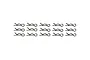 A set of 15 black metal R-clips or body pins arranged in three rows of five against a white background.