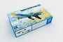 Trumpeter 1/32 scale Junkers Ju-87A Stuka model kit box featuring an illustration of the aircraft in flight over a landscape.