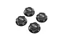 Losi DBXL-E 2.0 Black Aluminium 18mm (24mm Hex) Serrated Wheel Nuts 4Pcs LOS352009