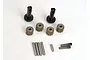 Traxxas hardened steel planet and sun gear set including gears, shafts, and pins for RC vehicle transmission.