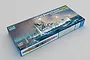 Trumpeter 1/350 scale Italian Heavy Cruiser Fiume plastic model kit box, featuring artwork of the ship at sea.