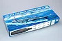 Trumpeter 1/700 scale USS Abraham Lincoln CVN-72 aircraft carrier plastic model kit box on a plain background.