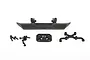 Axial SCX24 JLU rear bumper, body hinge, and associated mounting hardware on a white background.