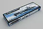Trumpeter 1/700 scale USS John F. Kennedy CV-67 aircraft carrier plastic model kit box, showing artwork of the ship at sea.